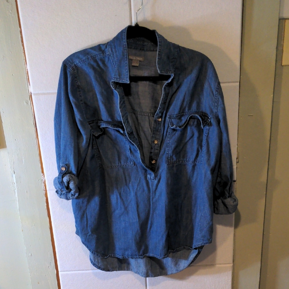Falls Creek Blue Button Down Shirt